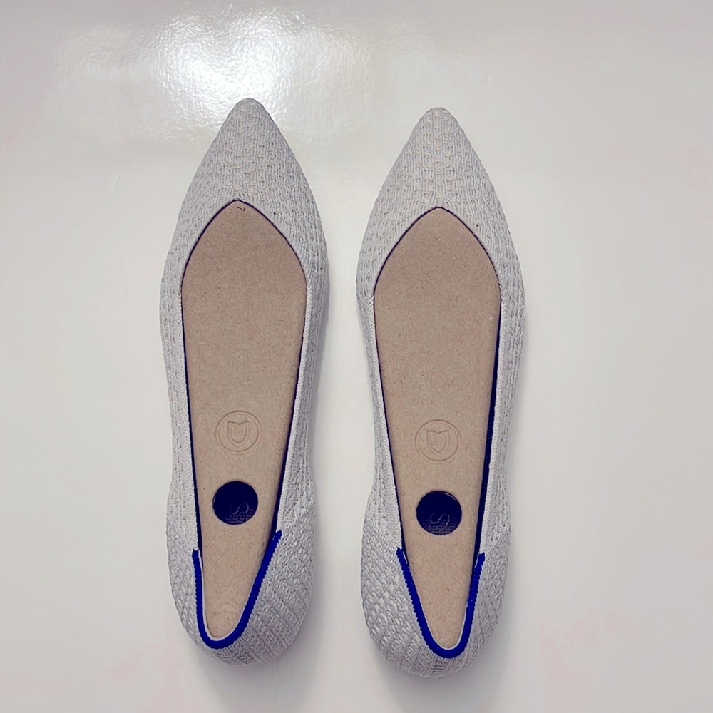 Rothys Salt Honeycomb Point Flat